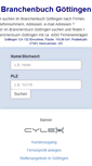 Mobile Screenshot of cylex-branchenbuch-goettingen.de