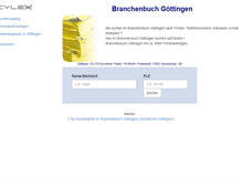 Tablet Screenshot of cylex-branchenbuch-goettingen.de